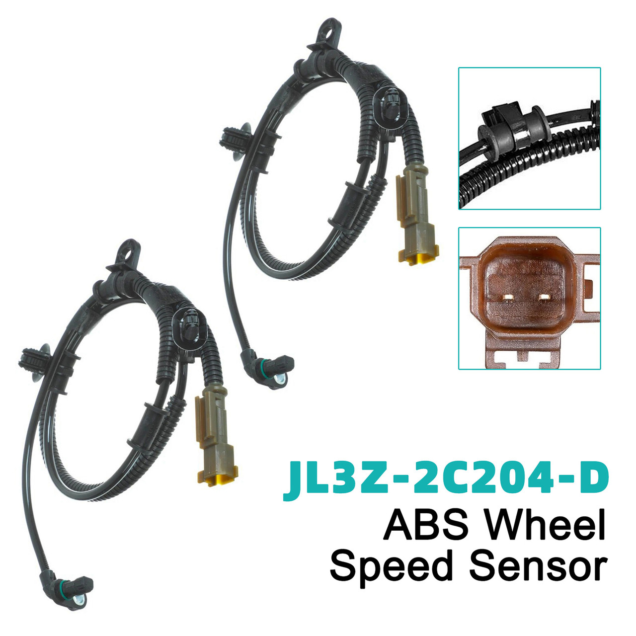 2018-2023 Lincoln Navigator Front Left+Right ABS Wheel Speed Sensor JL3Z2C204D FL3Z2C204A Generic 2018-2023 Lincoln Navigator Front Left+Right ABS Wheel Speed Sensor JL3Z2C204D FL3Z2C204A Generic