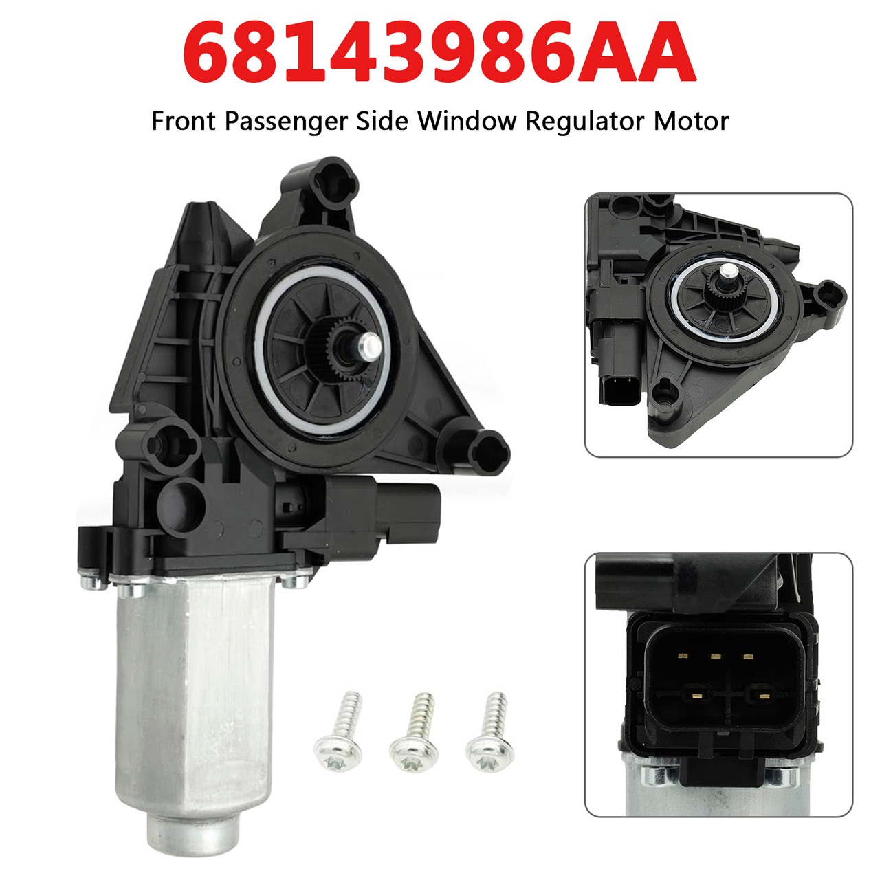 2011-2023 Dodge Charger Front Passenger Side Window Regulator Motor 68143986AA Generic