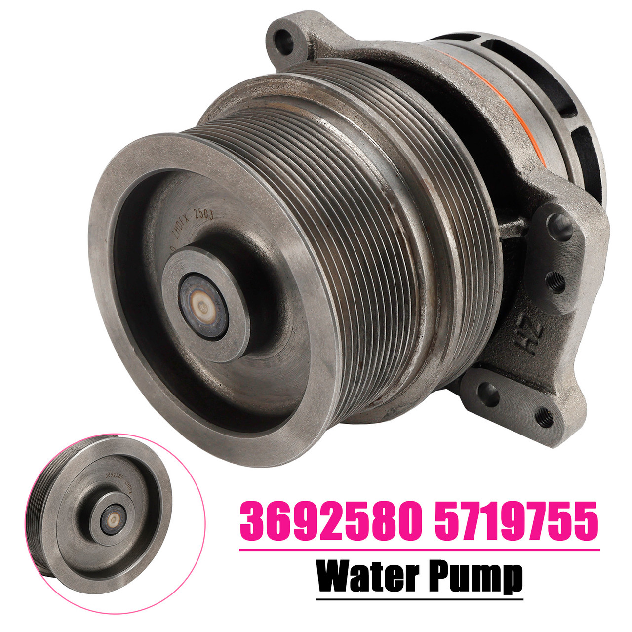 Cummins ISX15 QSK60 X15 ISX12 G Engine Water Pump 3692580 5719755 Generic