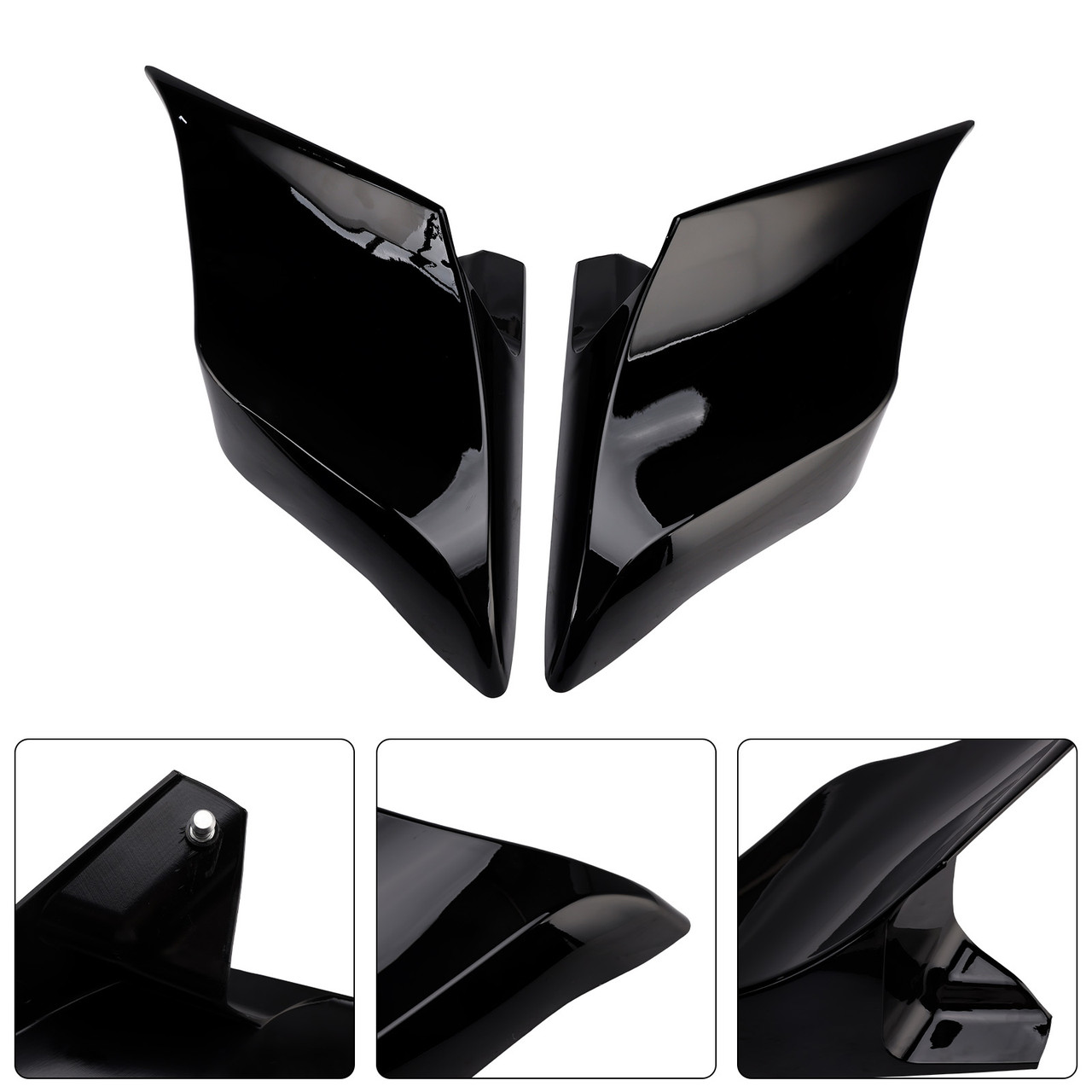 2014-2022 Touring Road Glide King Stretched Extended Side Covers Gloss Black Generic 2014-2022 Touring Road Glide King Stretched Extended Side Covers Gloss Black Generic