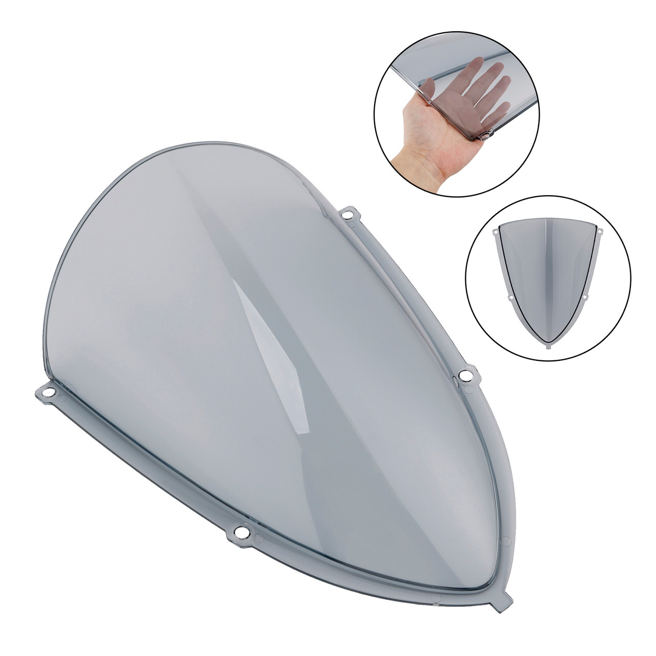 2024-2025 Aprilia RS457 Windshield WindScreen Gray Generic