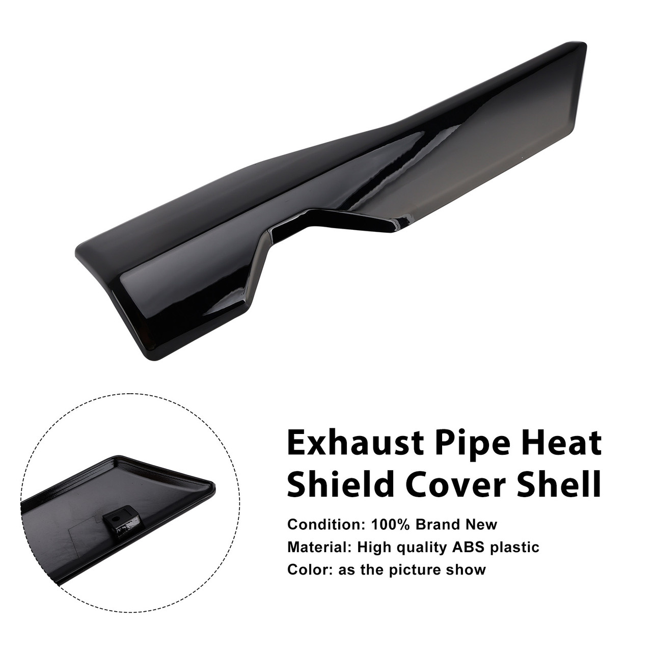 2022-2025 Honda ADV350 Exhaust Pipe Heat Shield Cover Shell Black Generic 2022-2025 Honda ADV350 Exhaust Pipe Heat Shield Cover Shell Black Generic