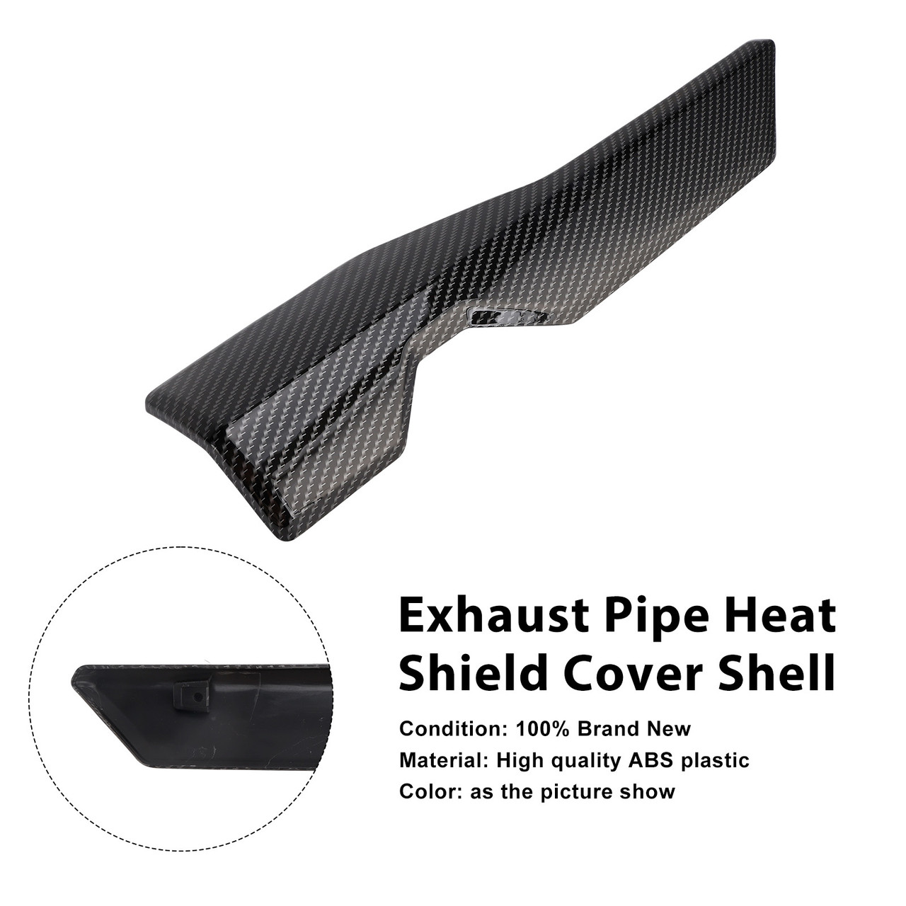 2022-2025 Honda ADV350 Exhaust Pipe Heat Shield Cover Shell Carbon Generic 2022-2025 Honda ADV350 Exhaust Pipe Heat Shield Cover Shell Carbon Generic