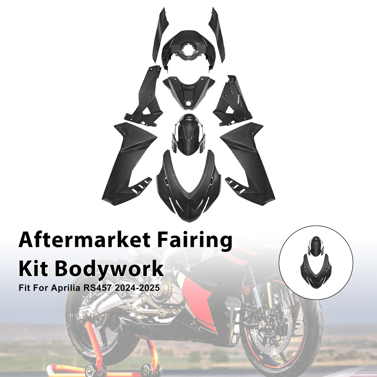 2024-2025 Aprilia RS457 Aftermarket Fairing Kit Bodywork #020