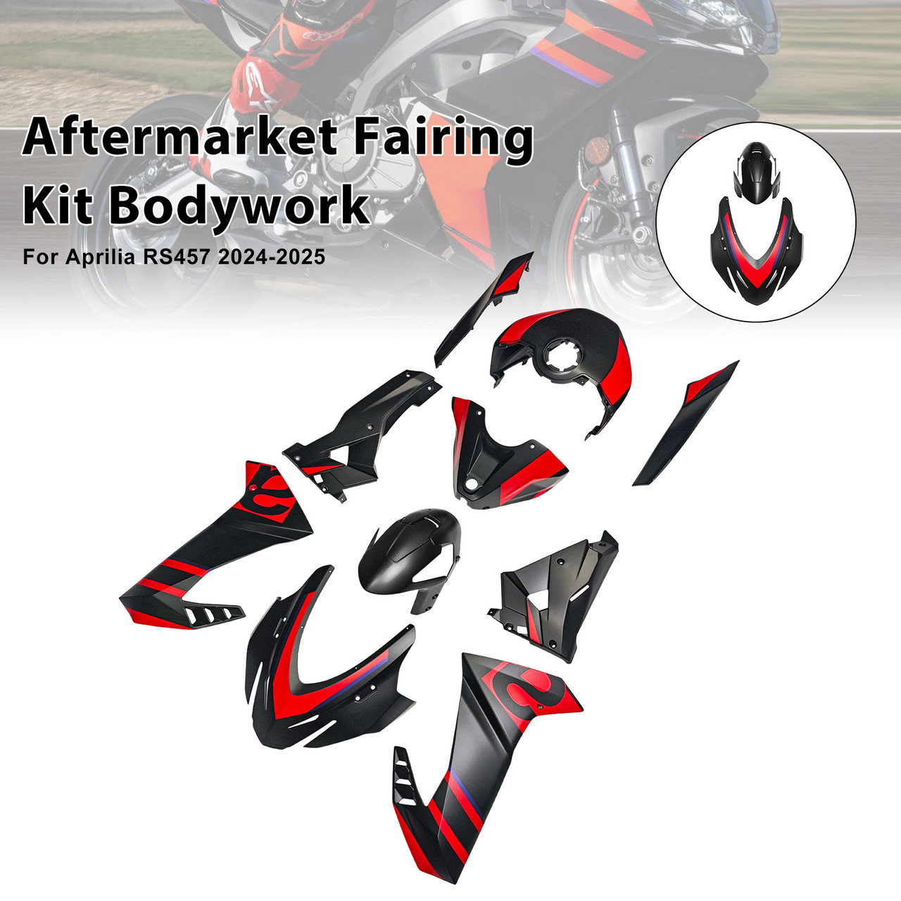 2024-2025 Aprilia RS457 Aftermarket Fairing Kit Bodywork #024