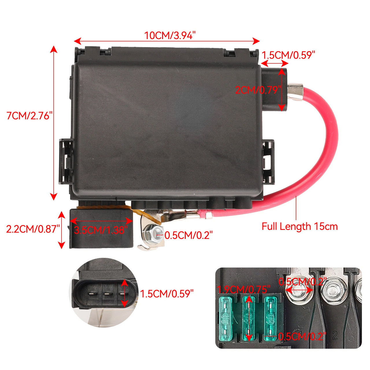 1999-2004 Seat Leon Toledo Fuse Box Battery Terminal 1J0937550A Generic
