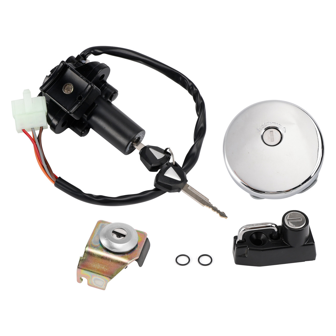 2018-2025 Kawasaki W800 W800 ABS Ignition Switch Lock Set, Gas cap, Seat Lock, w/Keys 27048-5311 Generic