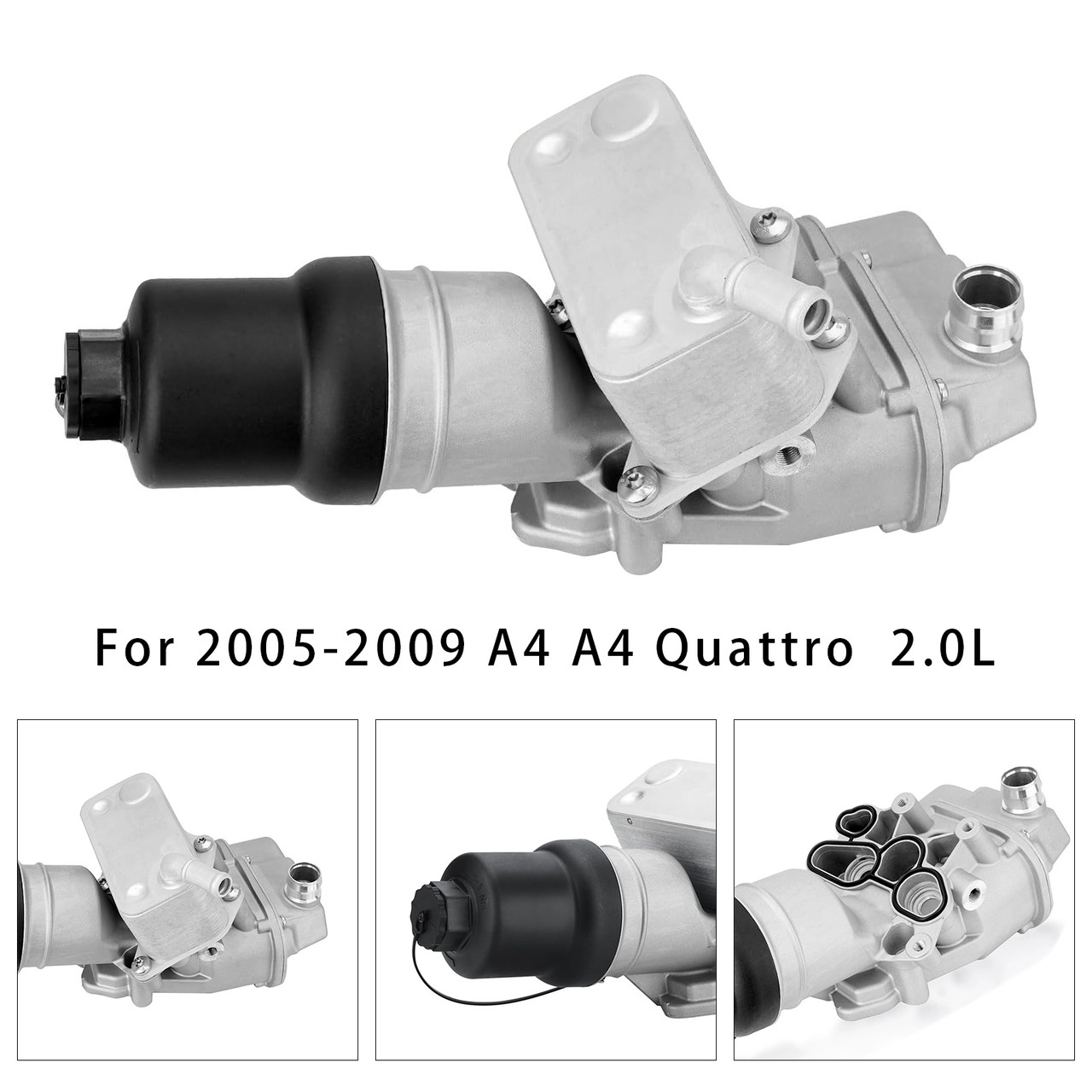 2007-2009 VW Eos  2.0L Engine Oil Cooler Oil Filter Assembly 06F115397J Generic