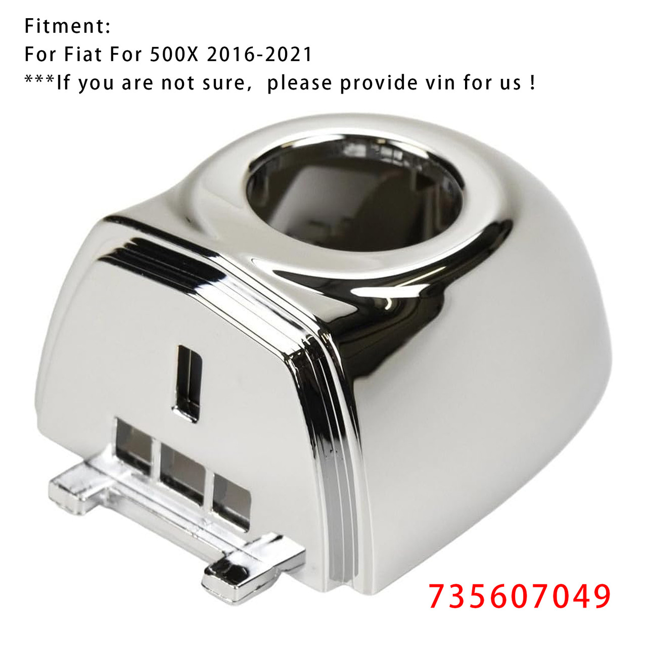 2016-2021 Fiat For 500X Front Outer Door Handle Cap 735607049 Generic