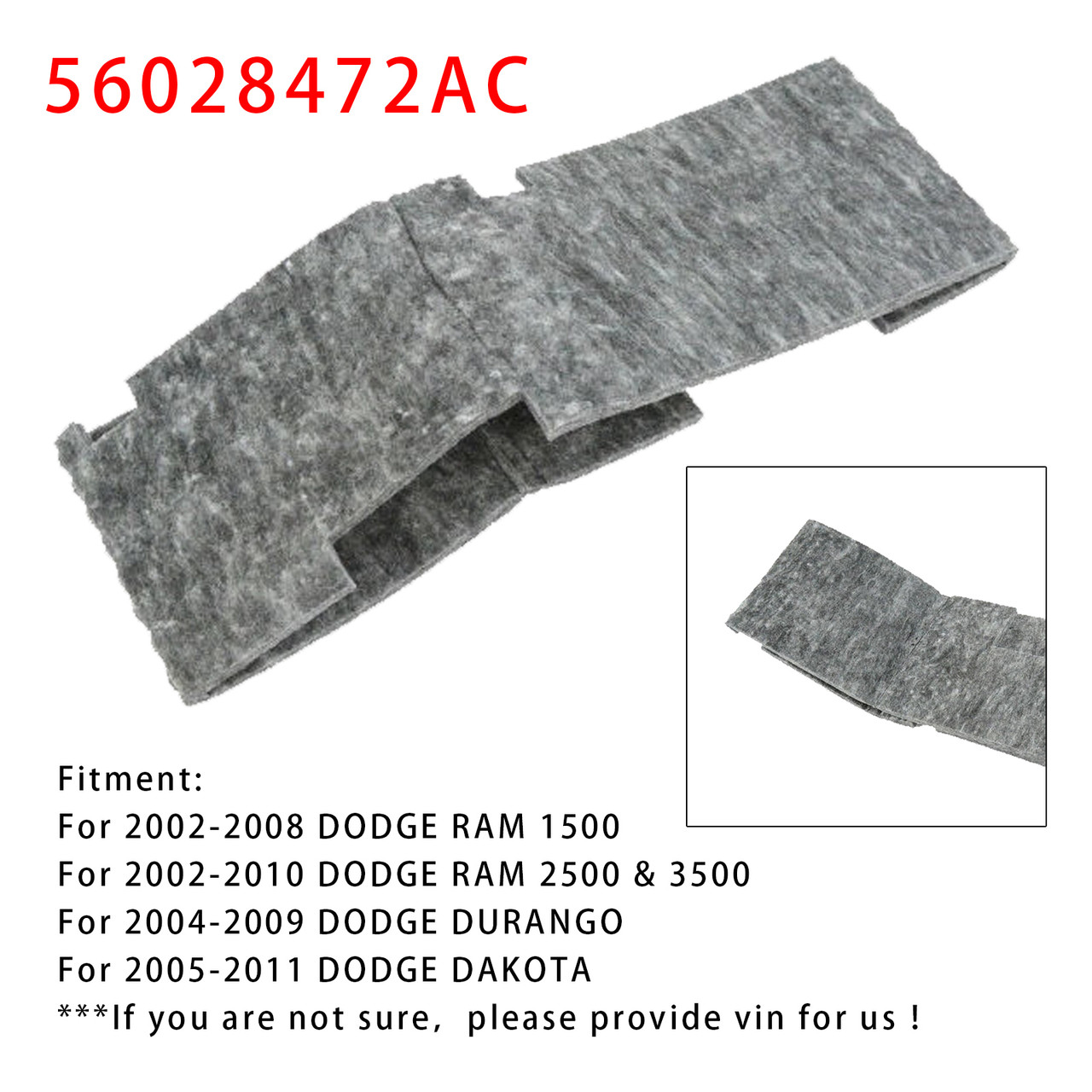 2002-2010 DODGE RAM 2500 & 3500 Battery Shield Cover 56028472AC Generic 2002-2010 DODGE RAM 2500 & 3500 Battery Shield Cover 56028472AC Generic