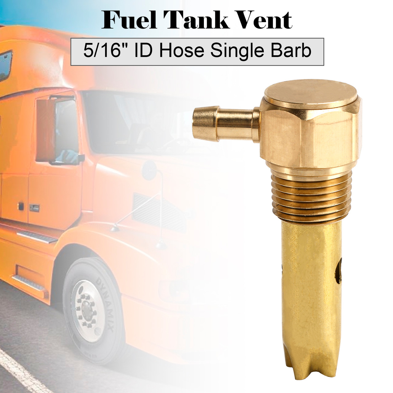 5/16" ID Hose Fuel Tank Vent Assy 20560284 For Kenworth Volvo Full Function Single Barb