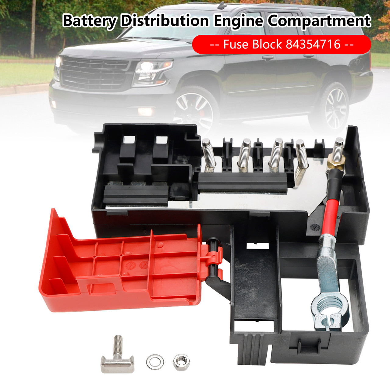 2014-2020 Chevy Suburban Tahoe Silverado 1500 2500 3500 Battery Distribution Engine Compartment Fuse Block 84354716 Generic