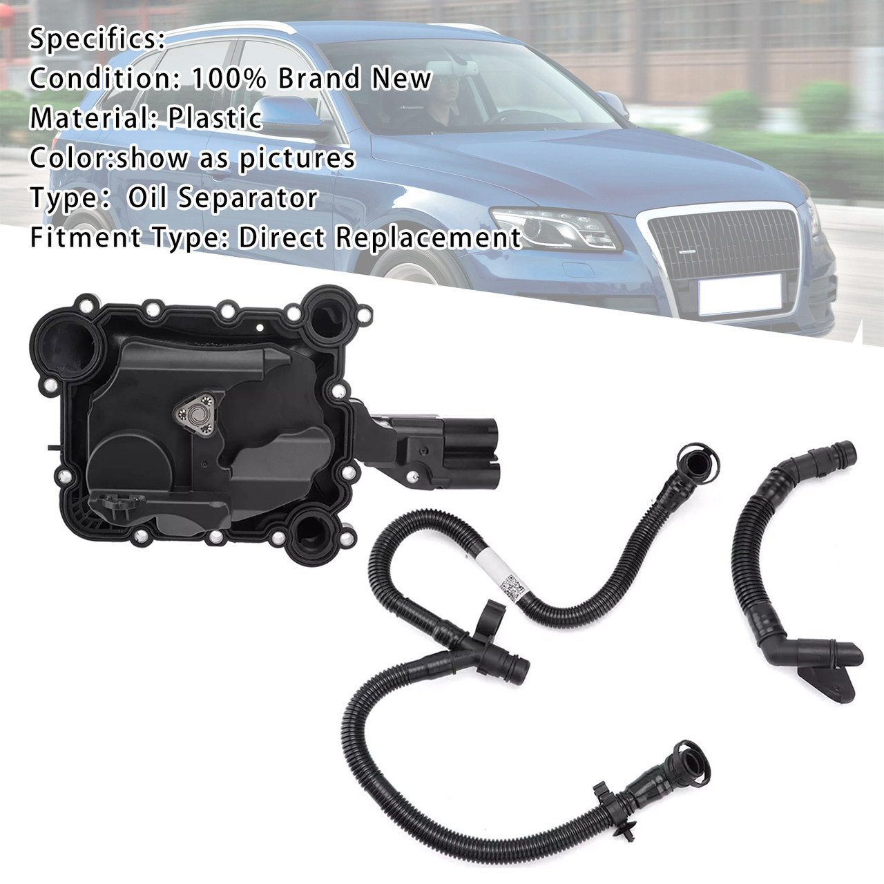 Oil Separator PCV Valve Vent Trim & Hose Tube For Audi Q7 A8 Q5 S4 A6 A7 3.0TFIS