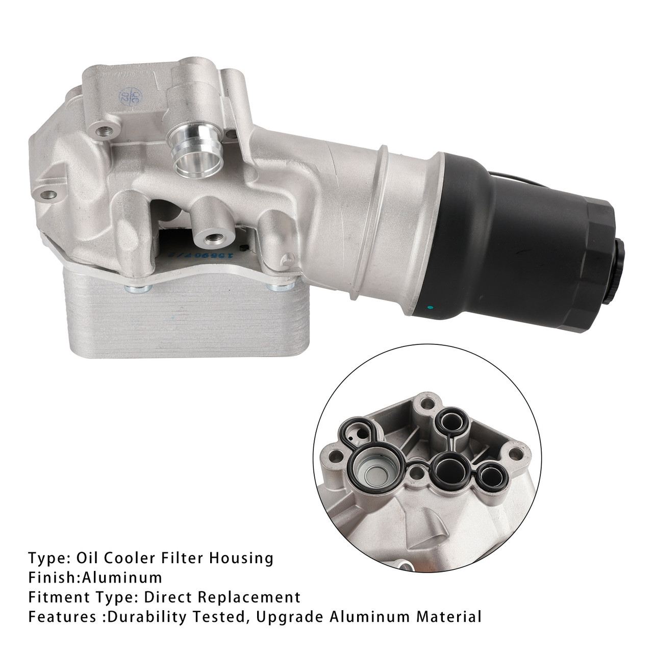 2005-2014 VW Jetta 2.5L Upgrade Oil Cooler Filter Housing 07K115397D Generic