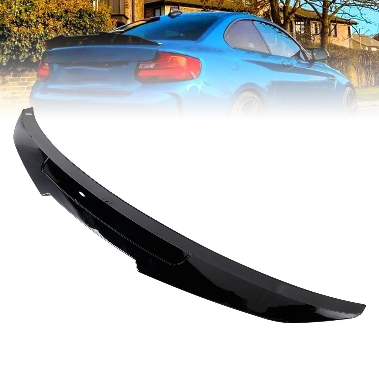 2014-2021 BMW 2 Series F22 2 Door Coupe Model Rear Boot Spoiler Gloss Black Generic