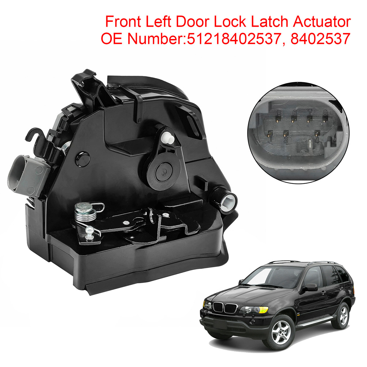 2000-2006 BMW X5 E53 Front Left Door Lock Latch Catch Actuator 51218402537 Generic