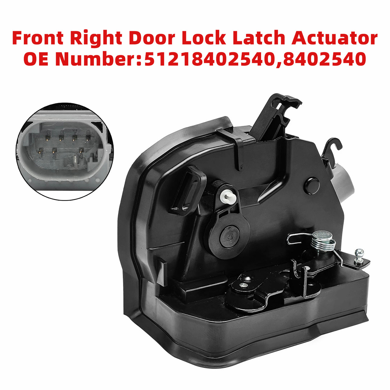 2000-2006 BMW X5 E53 Front Right Door Lock Latch Catch Actuator 51218402540 Generic