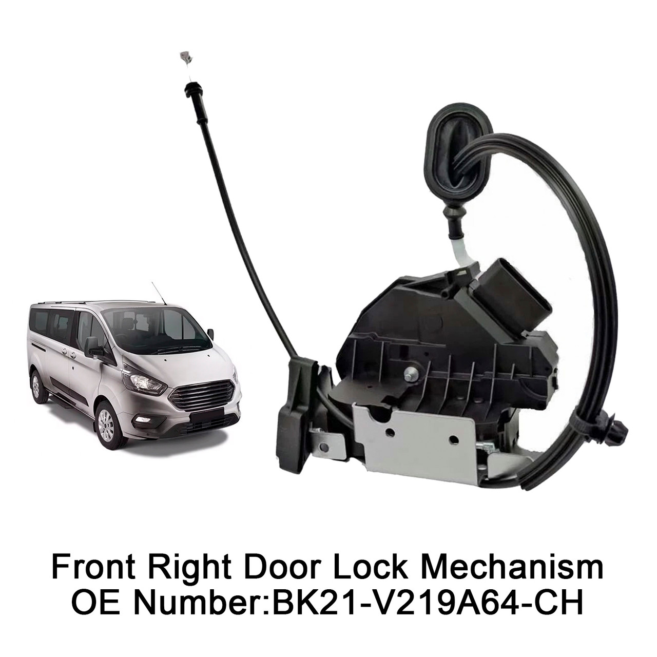 2012-2015 Transit Custom V362 Front Right Door Lock Mechanism BK21-V219A64-CH Generic