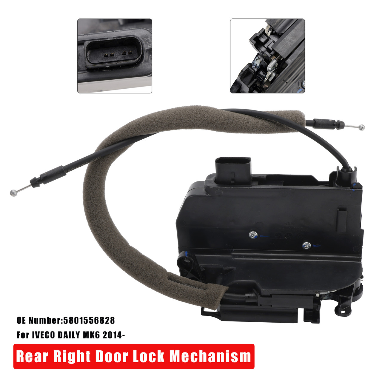 2014- IVECO DAILY MK6 Rear Right Door Lock Mechanism 5801556828 Generic