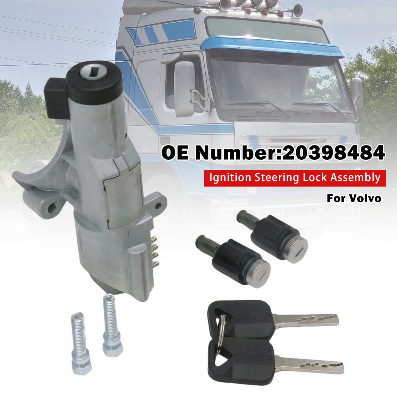 1996-2013 Volvo FH FM Ignition Steering Lock Assembly 20398484 1095710 8159907 Generic