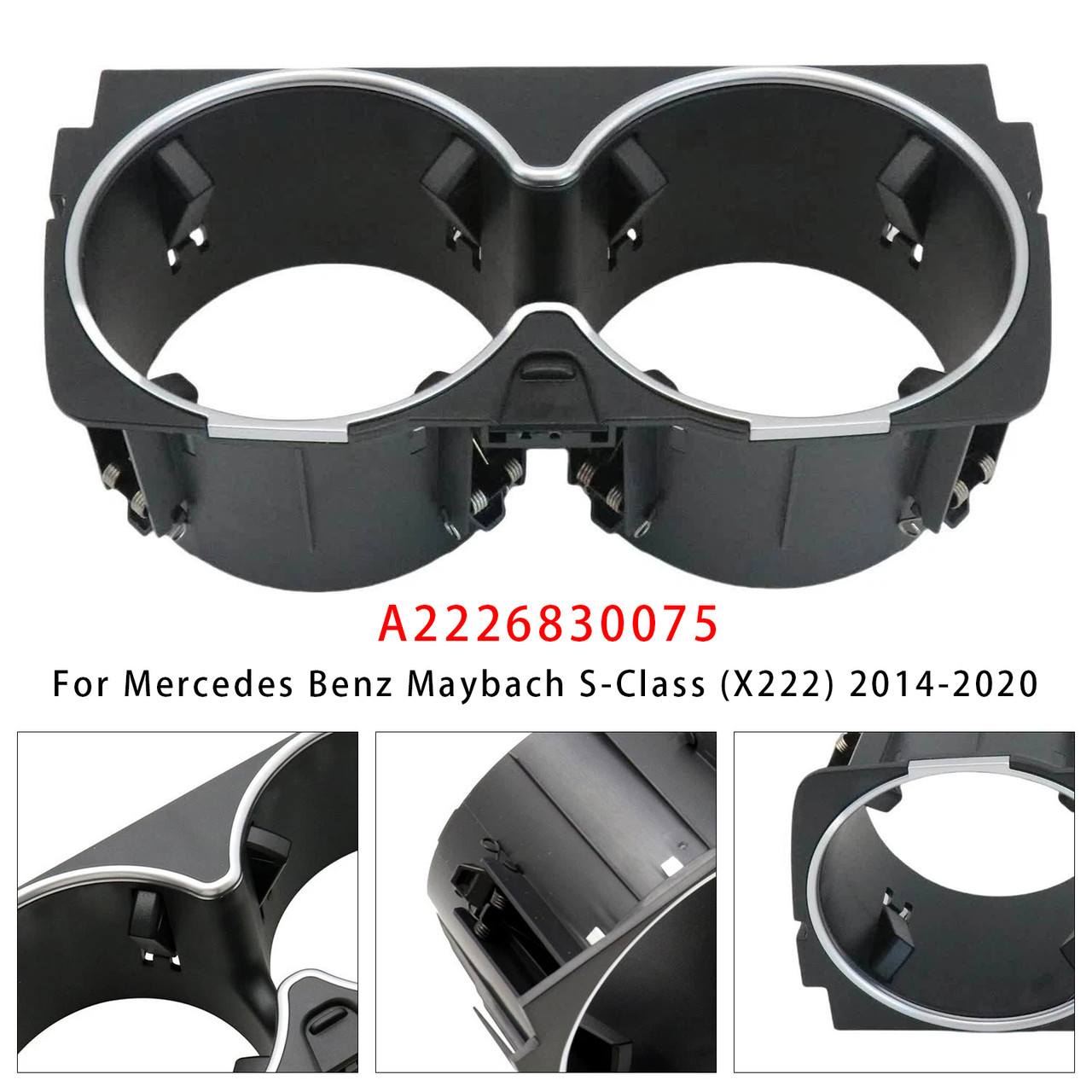 2014-2020 Mercedes Benz Maybach S-Class (X222) Center Console Cup Holder A2226830075 Generic