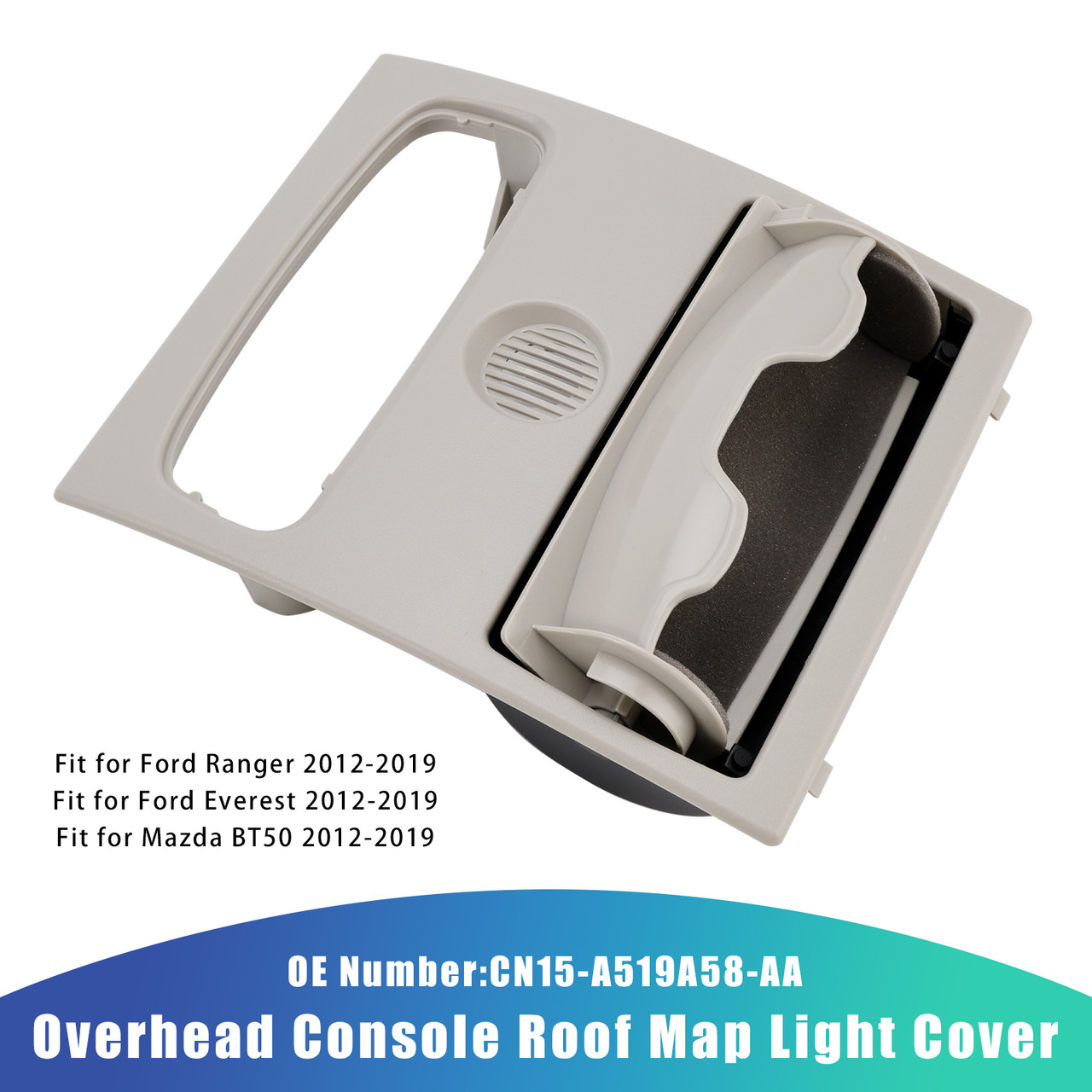 2012-2019 Mazda BT50 Overhead Console Roof Map Light Cover CN15-A519A58-AA Gray Generic