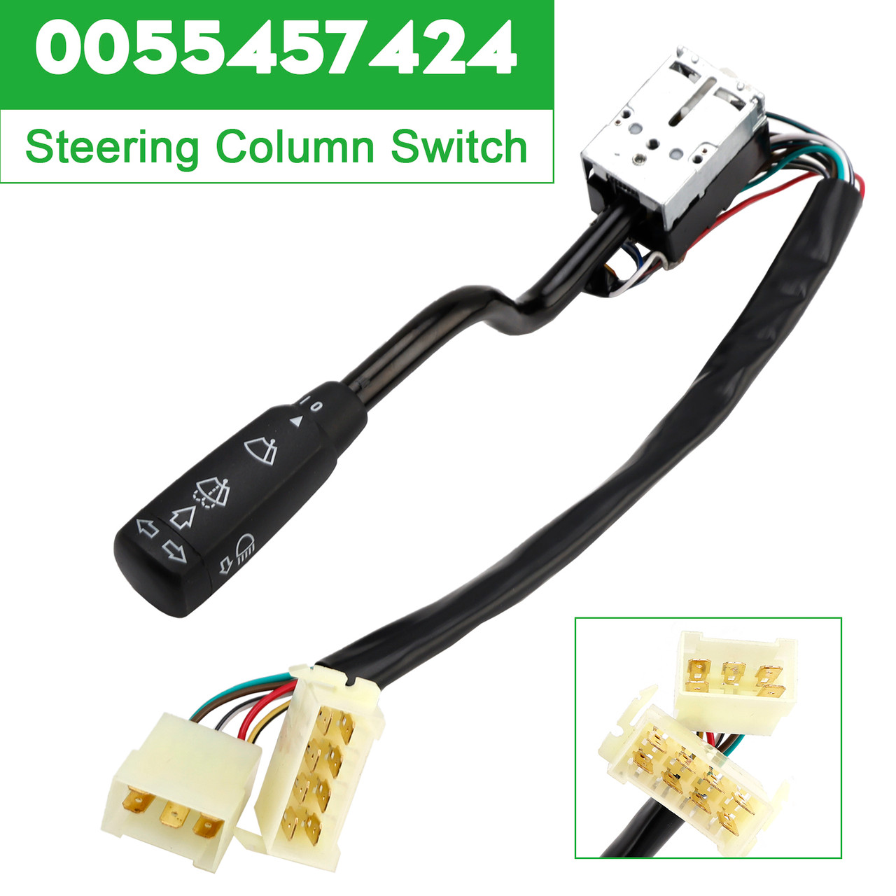 1977-1996 Mercedes BUS 207-210 Steering Column Indicator Stalk Wiper Switch 0055457424 Generic