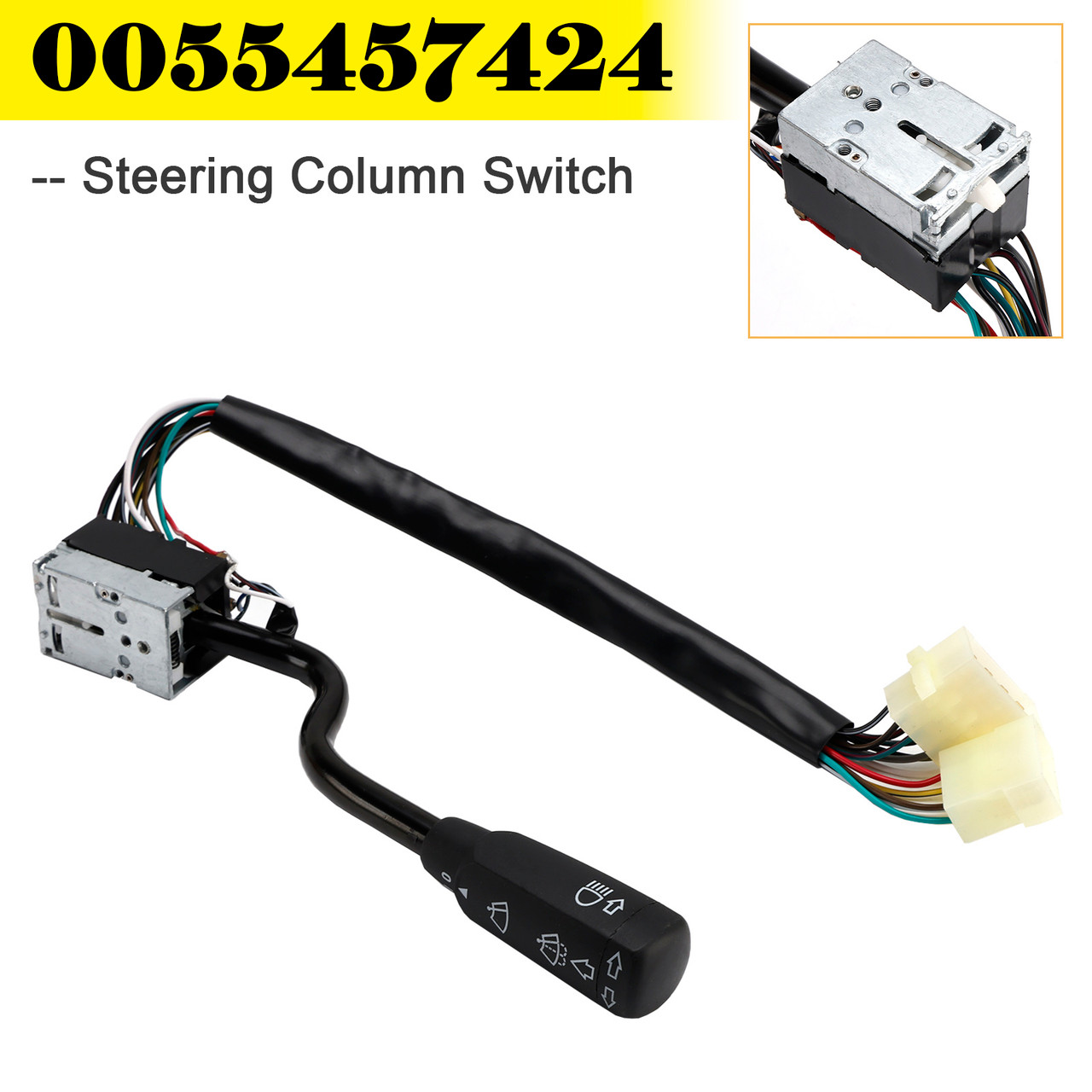 1977-1996 Mercedes BUS 410 Steering Column Indicator Stalk Wiper Switch 0055457424 Generic