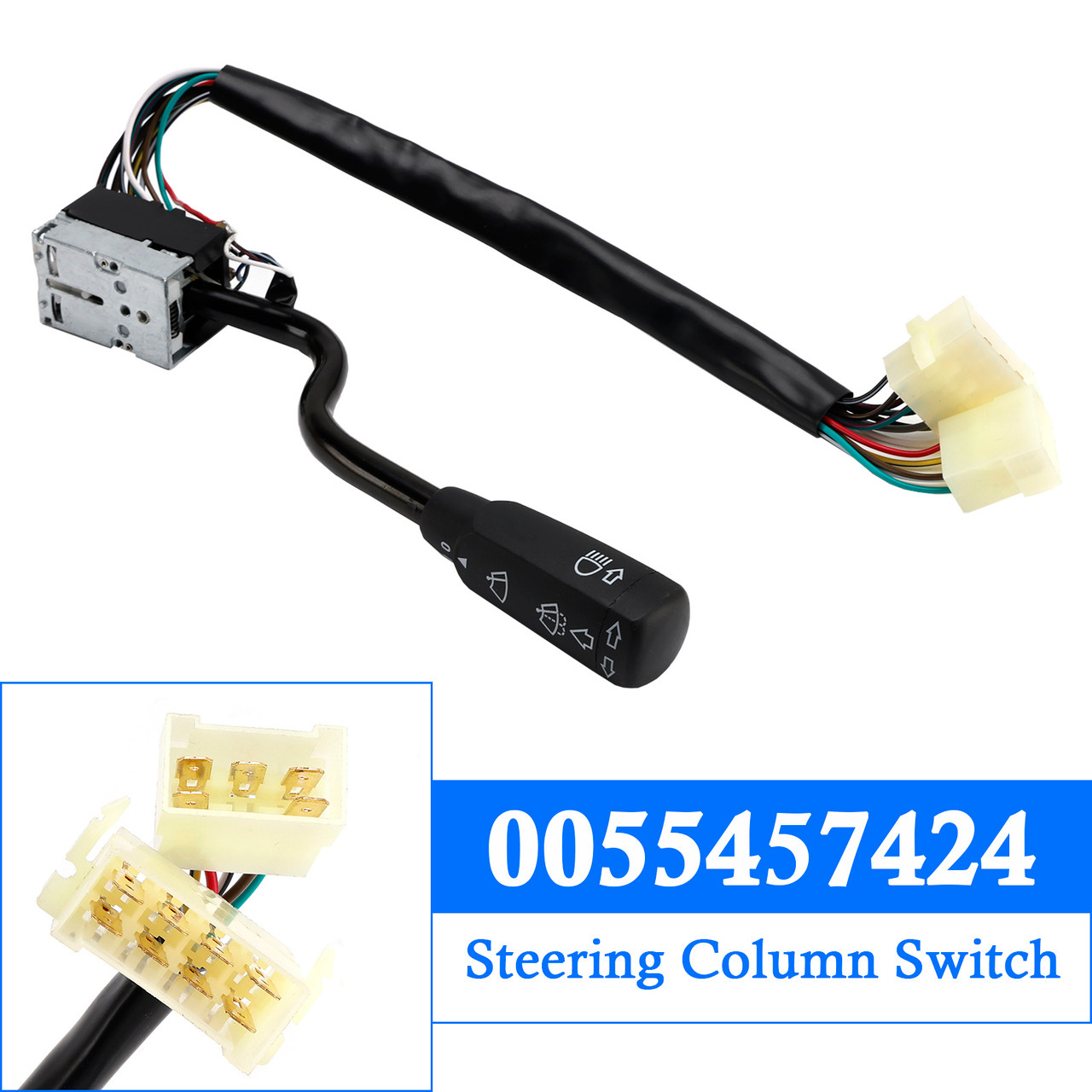 1977-1996 Mercedes BUS 410 Steering Column Indicator Stalk Wiper Switch 0055457424 Generic