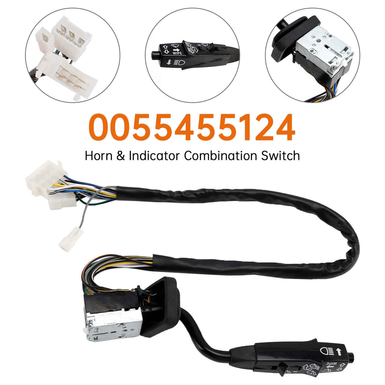 1973-1996 Mercedes-Benz Ng Sk Horn & Indicator Combination Switch 0055455124 Generic