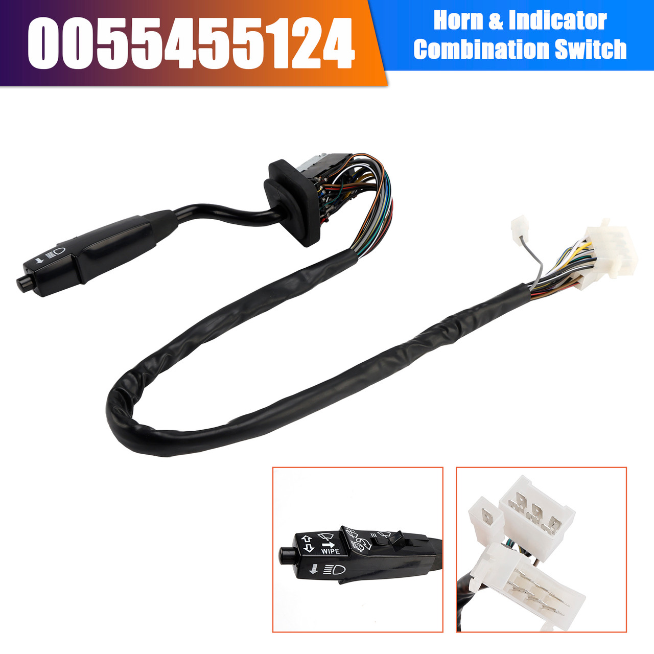 1973-1996 Mercedes-Benz Ng Sk Horn & Indicator Combination Switch 0055455124 Generic