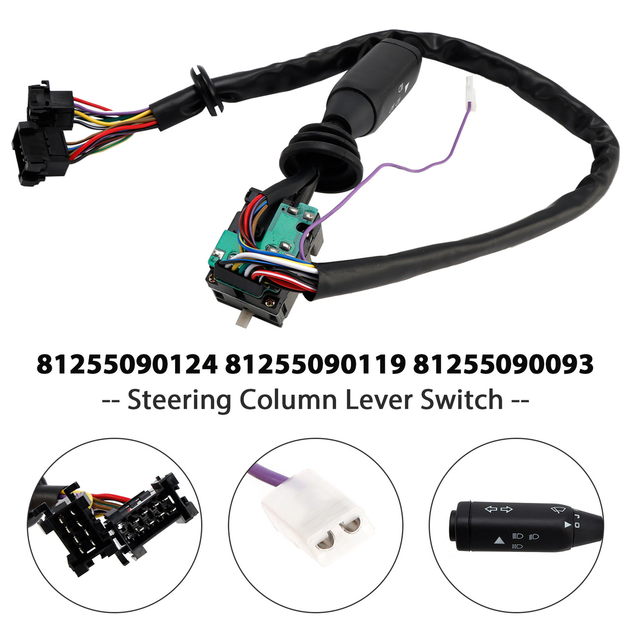 Steering Column Lever Switch for MAN 81255090124 81255090119 81255090093