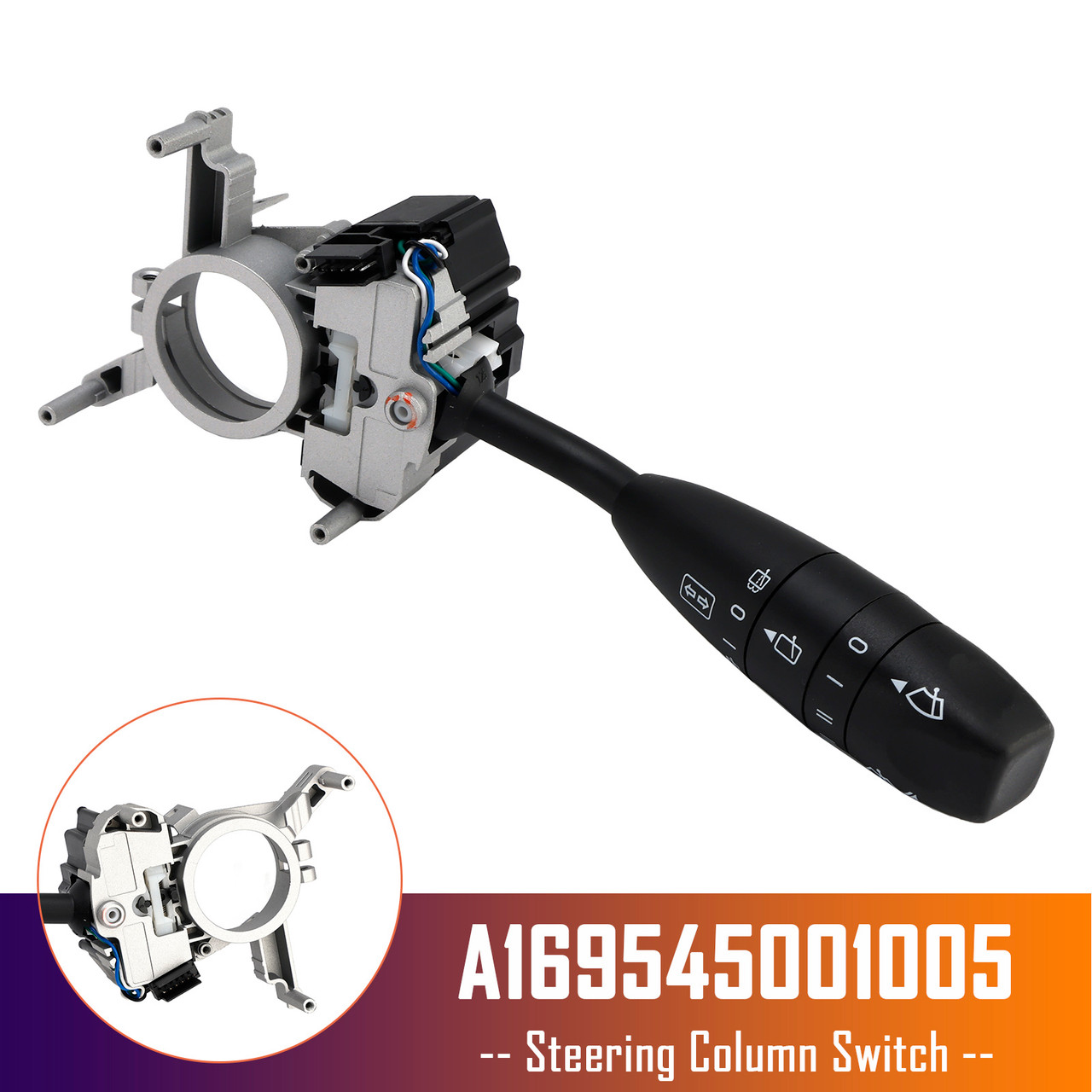 2004-2012 Mercedes A-Class B-Class Steering Column Switch A169545001005 A1695450210 Generic