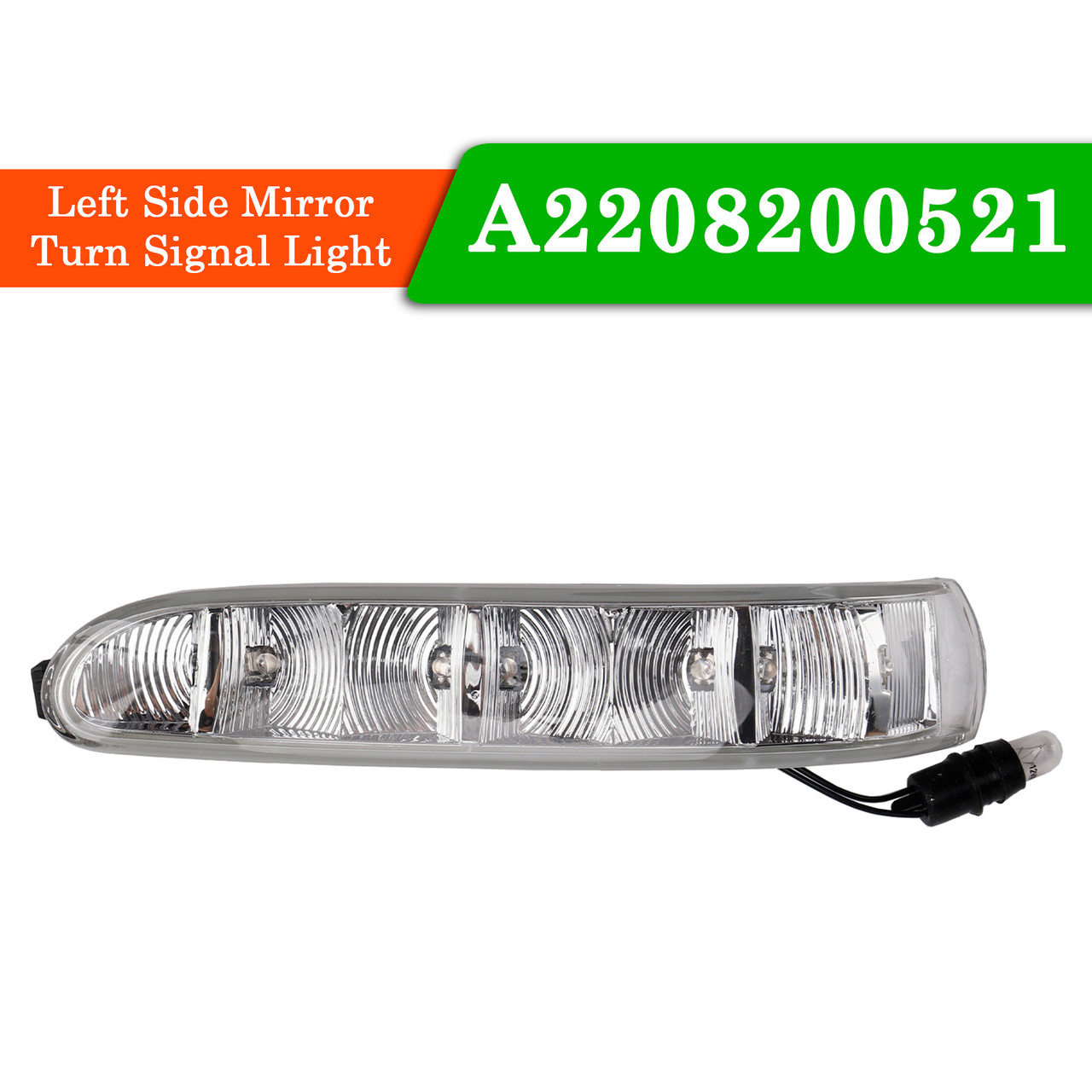 2002-2006 Mercedes-Benz W220 W215 CL55 CL500 CL600 Left Side Mirror Turn Signal Light A2208200521 Generic