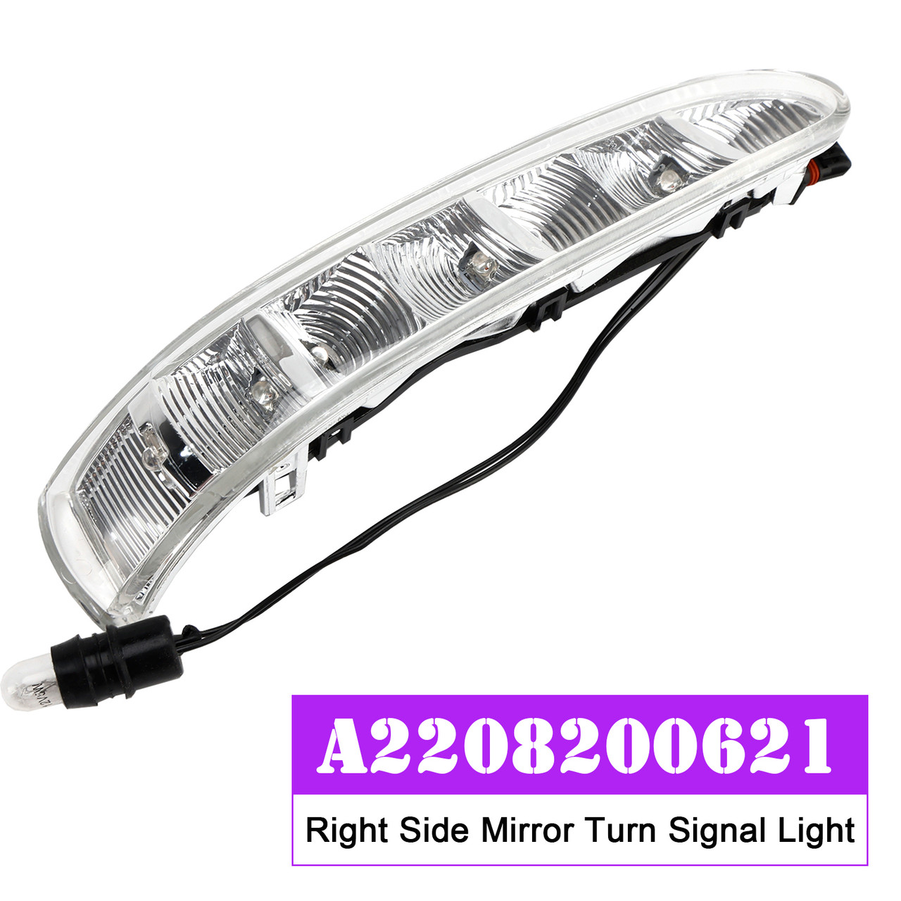 2002-2006 Mercedes-Benz W220 W215 CL55 CL500 CL600 Right Side Mirror Turn Signal Light A2208200621 Generic