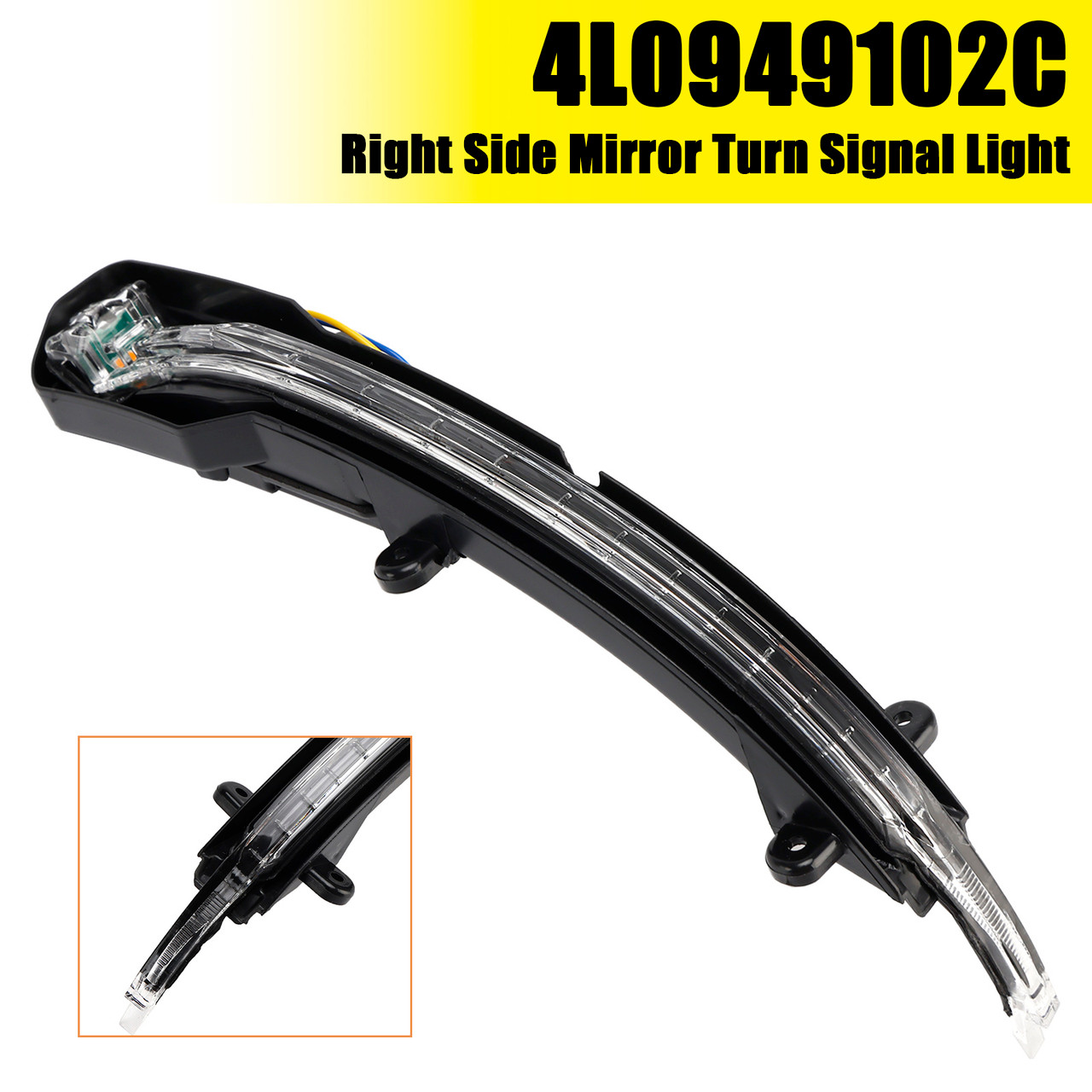 2009-2016 Audi Q5 MK1 Right Side Mirror Turn Signal Light 4L0949102C Generic