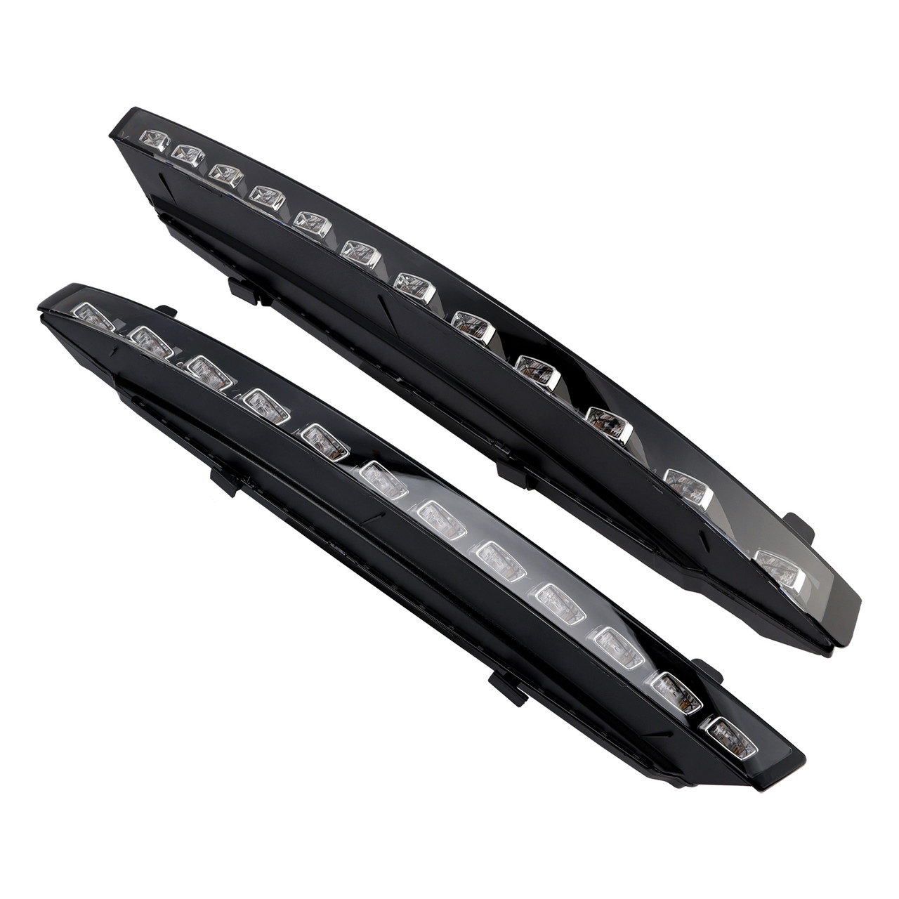 2010-2015 Audi Q7 Front Bumper 12 LED Turn Signal Fog Light 4L0953041D 4L0953042D Generic