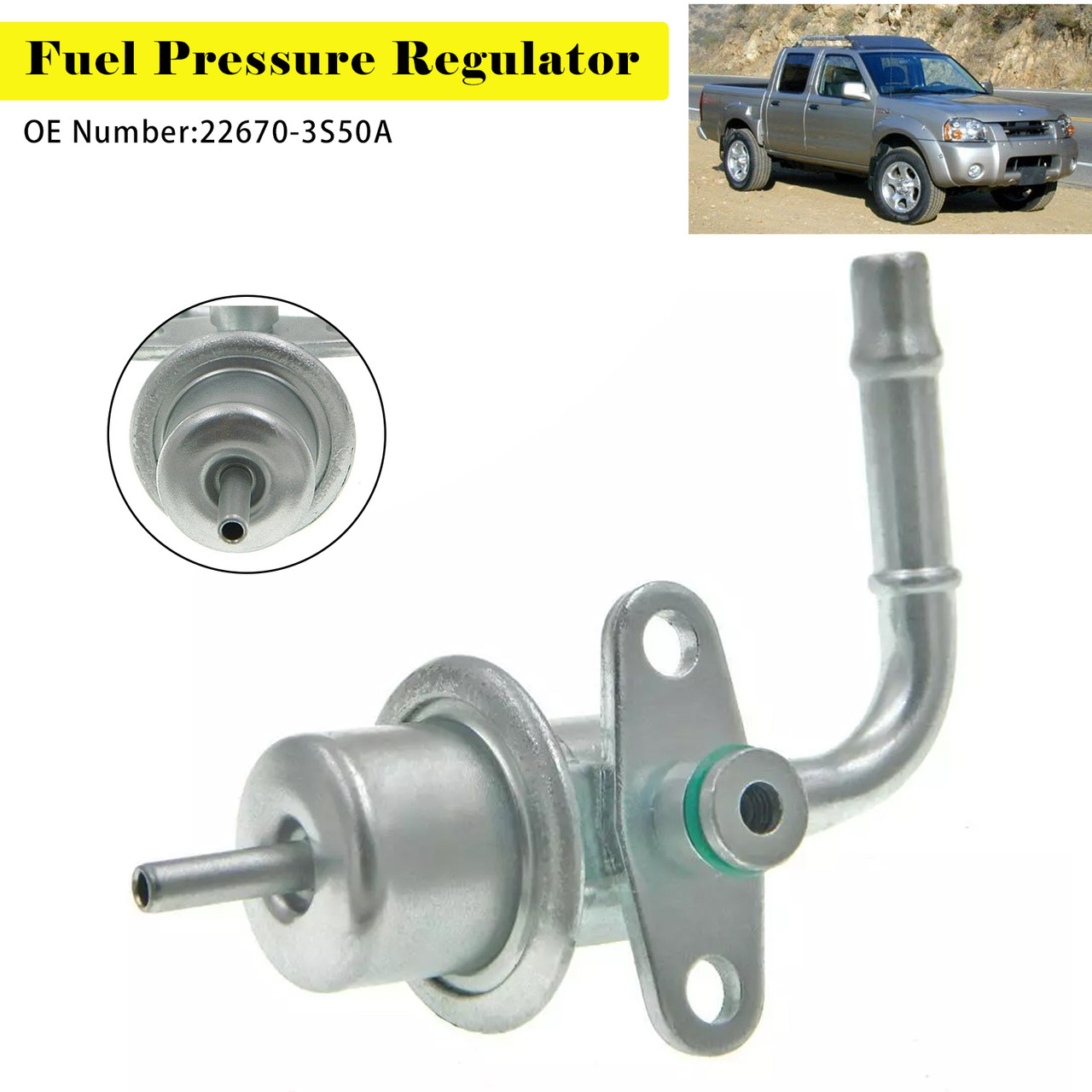 1998-2004 2.4L Nissan Frontier 2.4L Fuel Pressure Regulator 22670-3S50A Generic
