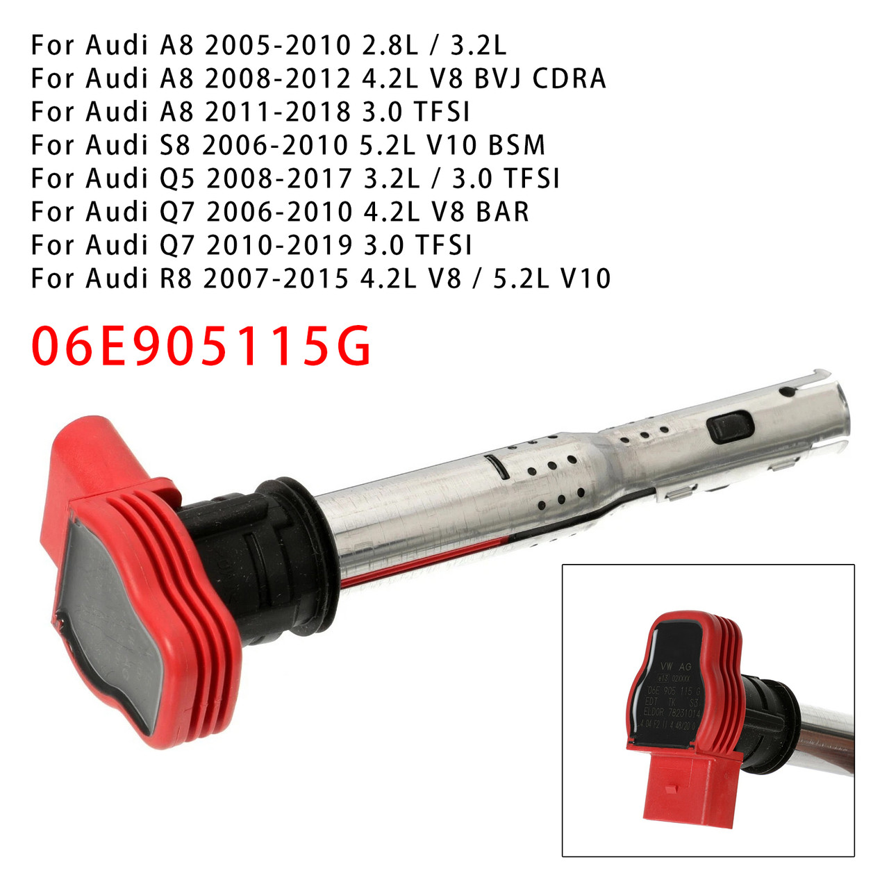 AUDI A4 A5 A6 A7 A8 Q5 Q7 S5 Ignition Coil 06E905115G Generic