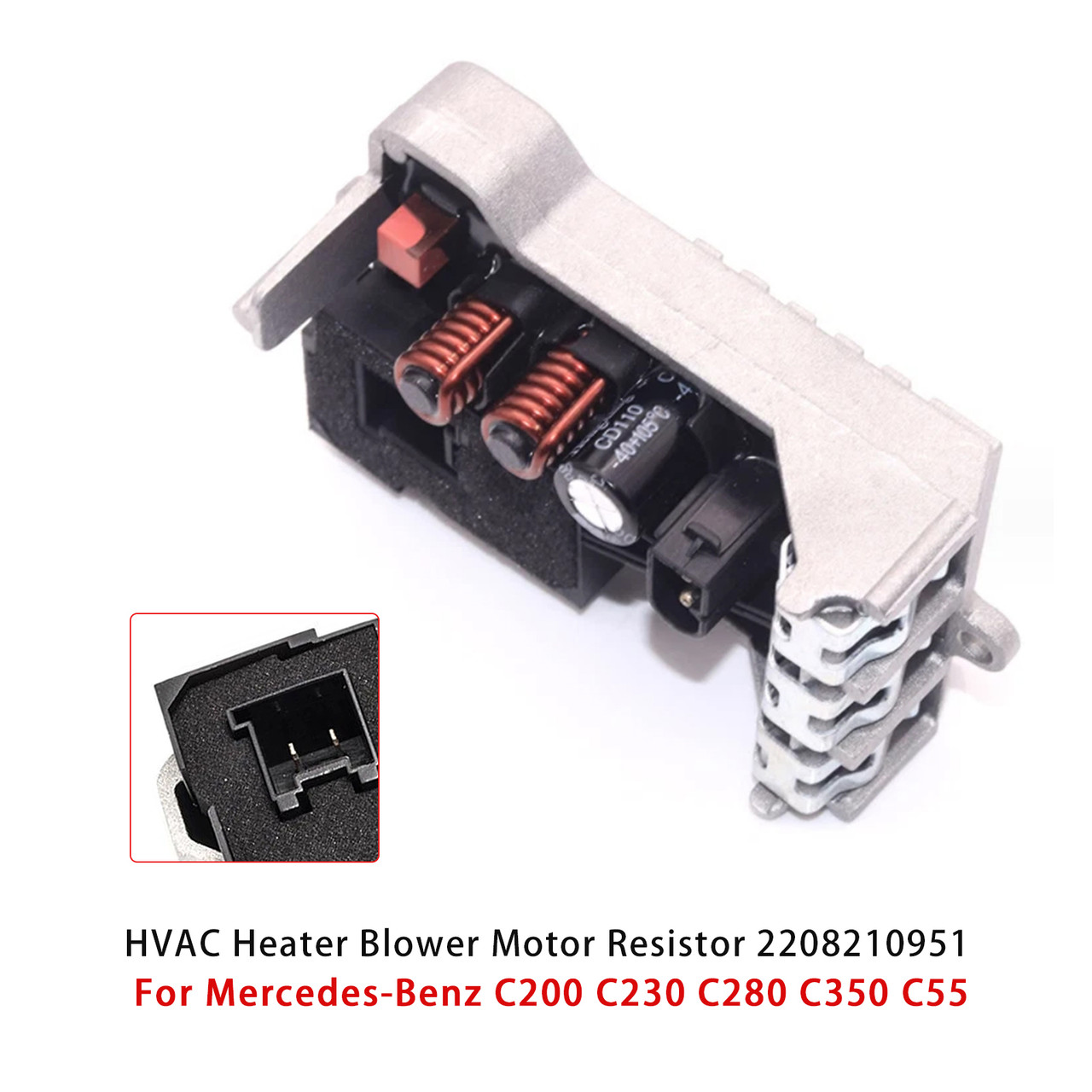 2003 MAYBACH 57 62 HVAC Heater Blower Motor Resistor 2208210951 Generic