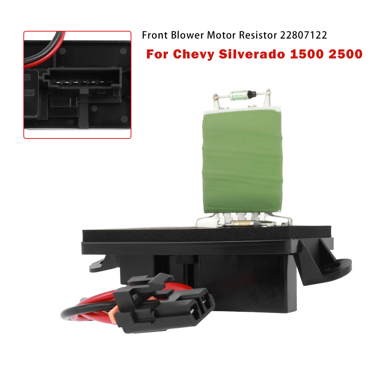 2002-2007 GMC C3500 FORWARD Front Blower Motor Resistor 22807122 Generic