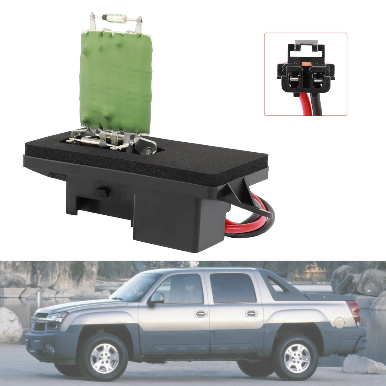 2002-2006 CADILLAC ESCALADE Front Blower Motor Resistor 22807122 Generic