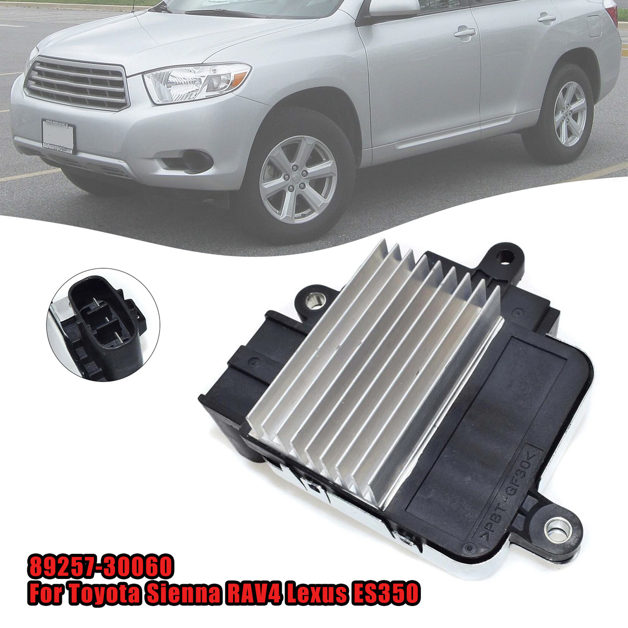 2005-2014 Lexus LS, ES, RX, GS Radiator Cooling Fan Module Unit 89257-30060 Generic