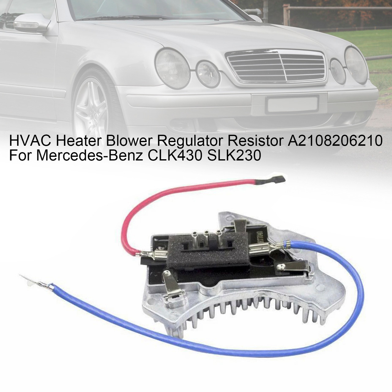 1996-2000 Mercedes-Benz C220 C230 C280 HVAC Heater Blower Regulator Resistor A2108206210 Generic