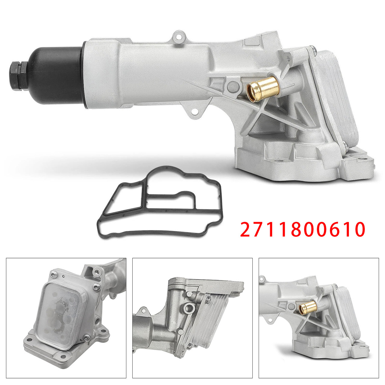 2003-2005 Mercedes-Benz C230 W203/C203 L4 1.8L Engine Oil Filter Housing 2711800610 Generic