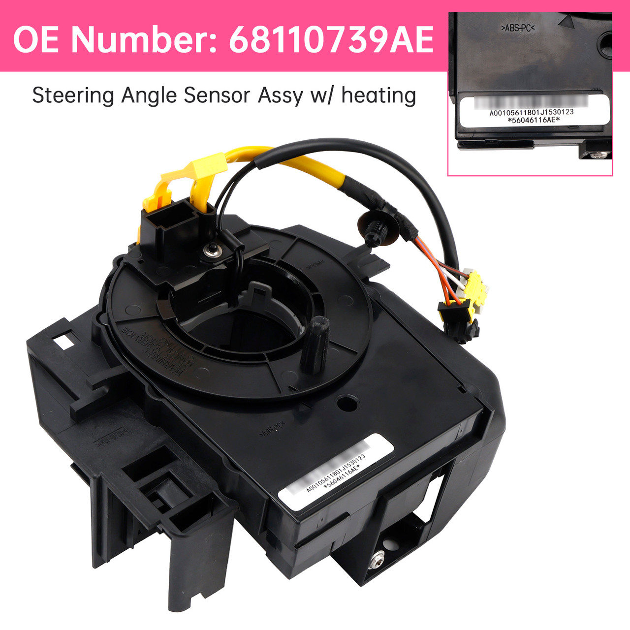 2013-2018 Ram 1500 2500 3500 Clock Spring With Angle Sensor 68110739AE Generic