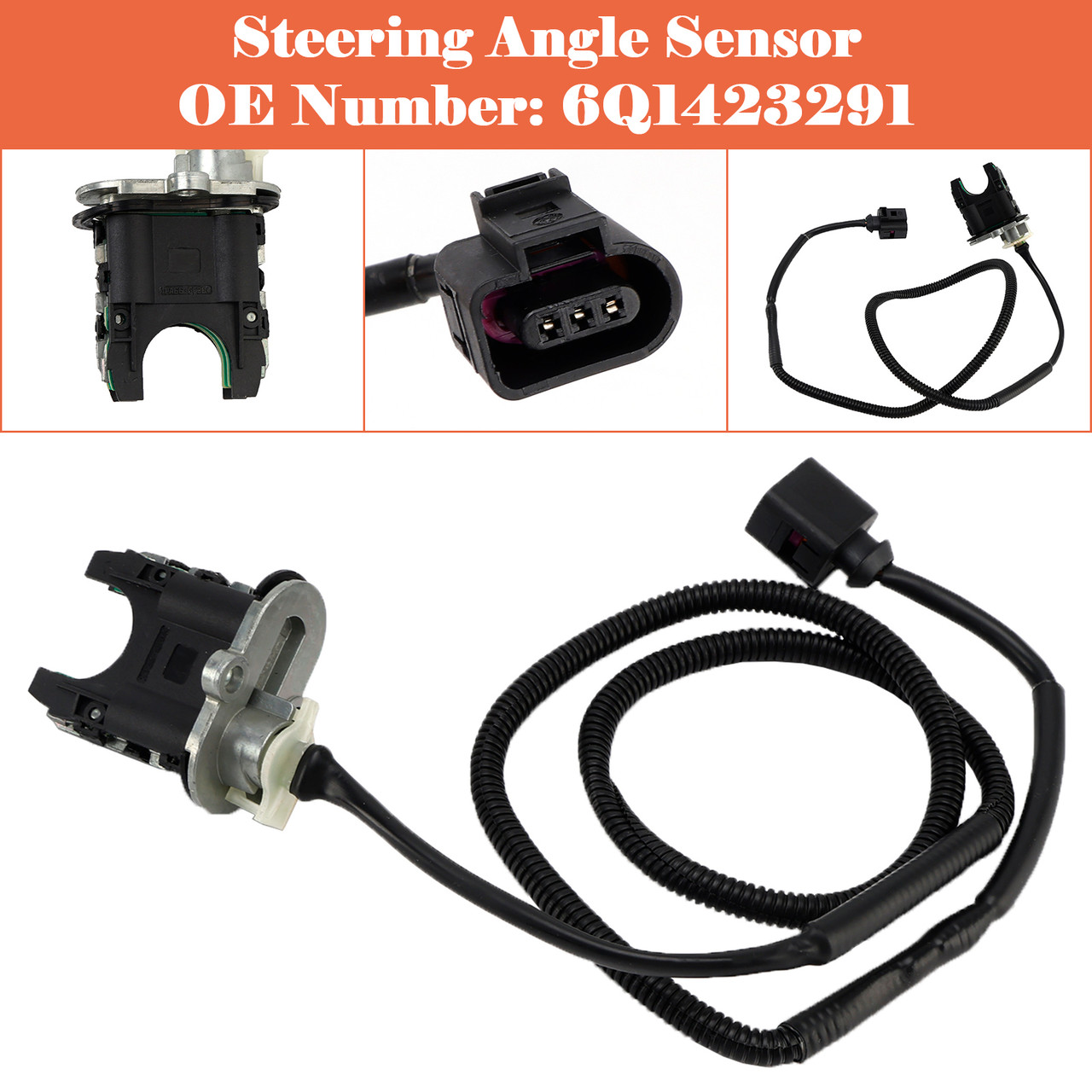 2001-2015 VW Polo IV Fox Hatchback Steering Angle Sensor 6Q1423291 Generic