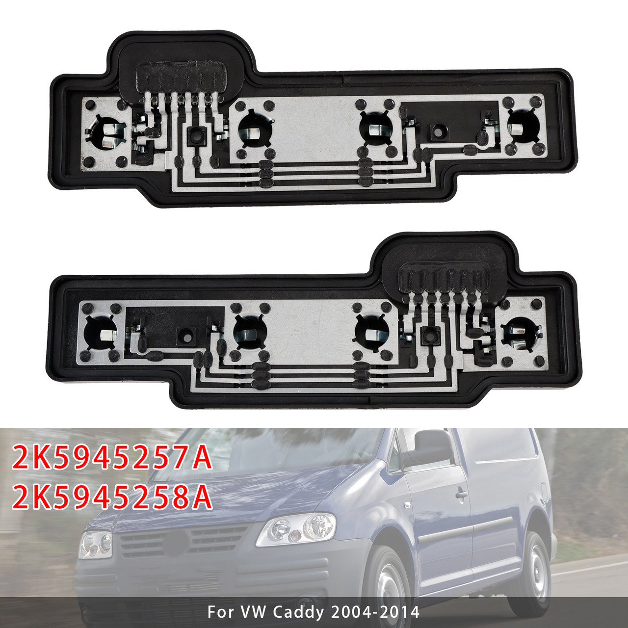 2004-2014 VW Caddy Left+Right Rear Tail Light Bulb Holder Carrier 2K5945257A 2K5945258A Generic