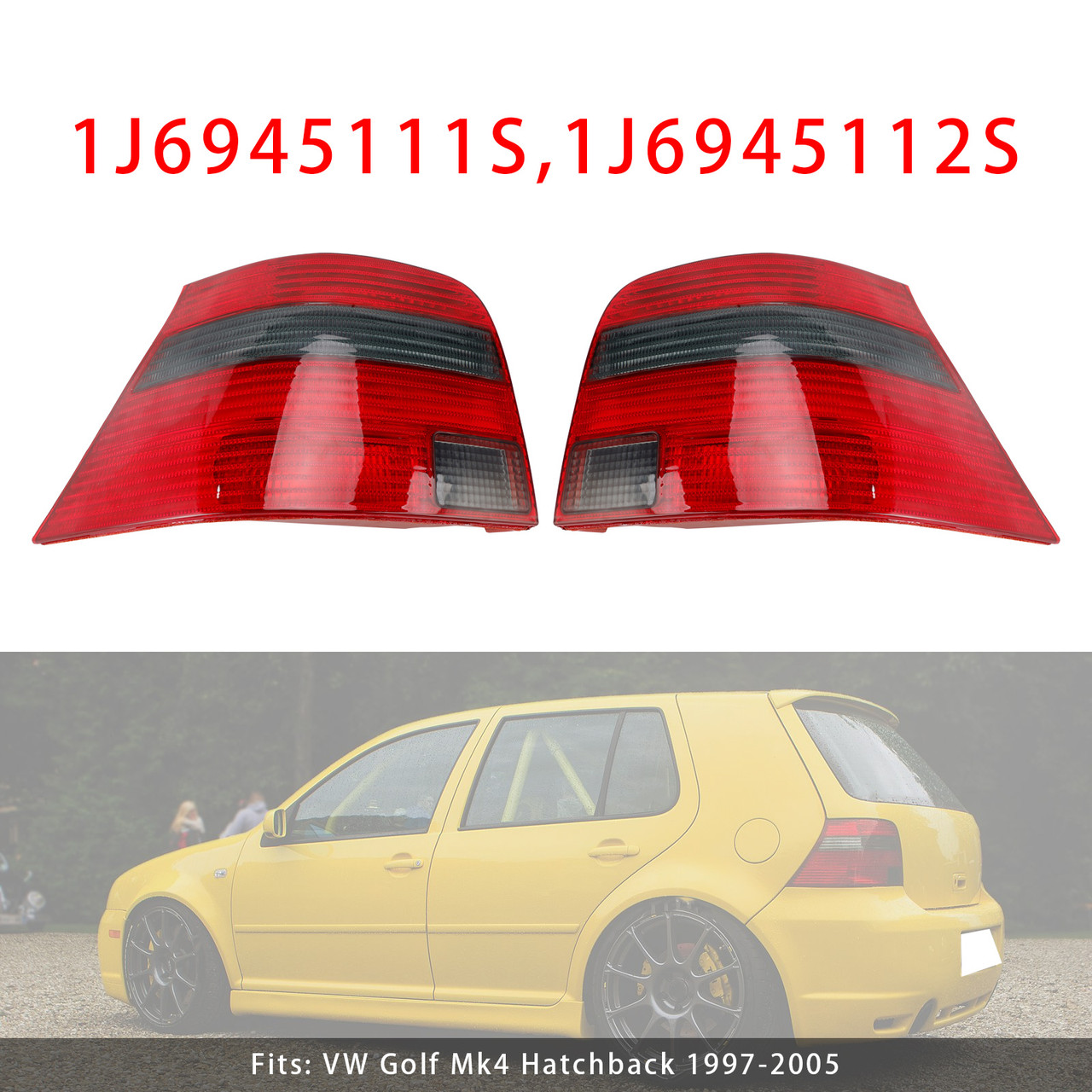 1997-2005 VW Golf Mk4 Hatchback Right Tail Light Lamp 1J6945111S 1J6945112S Generic