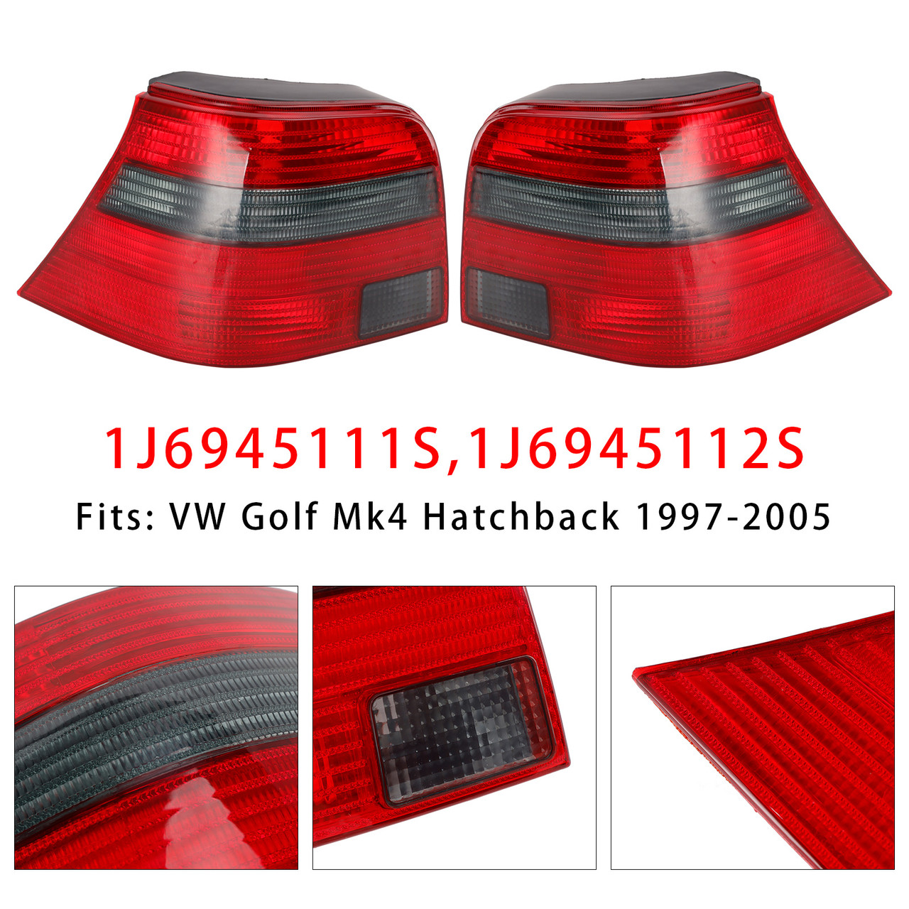 1997-2005 VW Golf Mk4 Hatchback Right Tail Light Lamp 1J6945111S 1J6945112S Generic